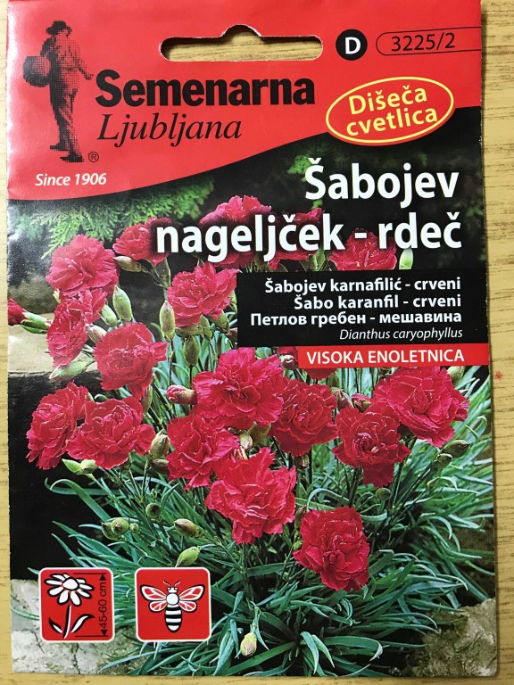 Šabo karanfil crveni 0,3g 3225/2